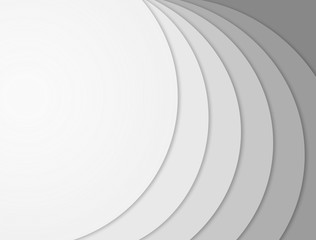 Wall Mural - abstract modern grey white wave lines pattern background frame with empty space for your text.