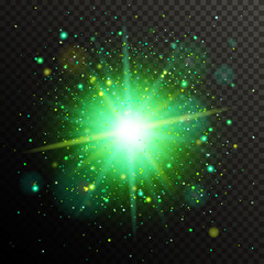 Sticker - Shining bright abstract star