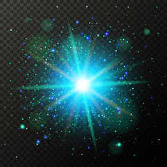 Wall Mural - Shining bright abstract star