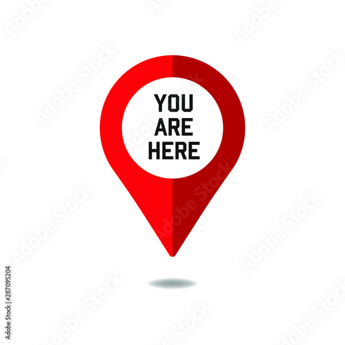 Fotomural You are here sign icon mark