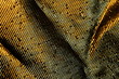 golden metallic fabric, detail