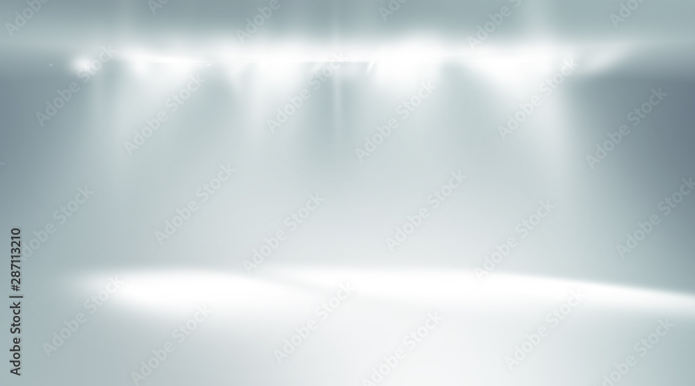 soft gray studio room background, grey floor backdrop with spotlight ...