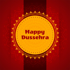 artistic happy dussehra festival card greeting design background