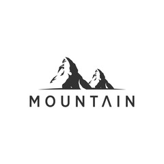 Wall Mural - mountain logo and icon template