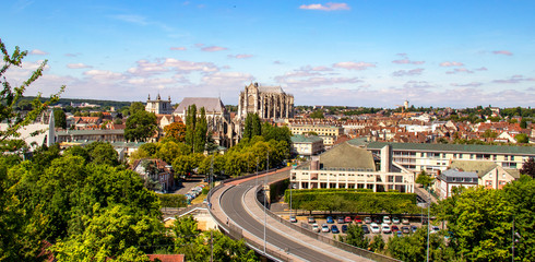 Beauvais. Cathédrale vue du quartier Saint Jean . Oise. Picardie. Hauts-de-France