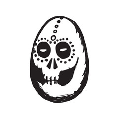 Canvas Print - Calavera - Dia de los muertos - Egg Shaped Skull