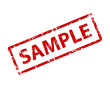 Sample sign sticker. Stamp vector texture.