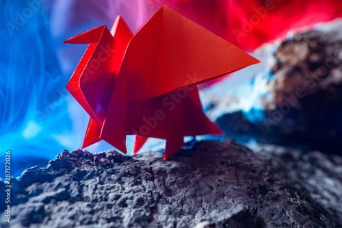 The Dragon In The Volcano The Conceptual Image Is An Inner
