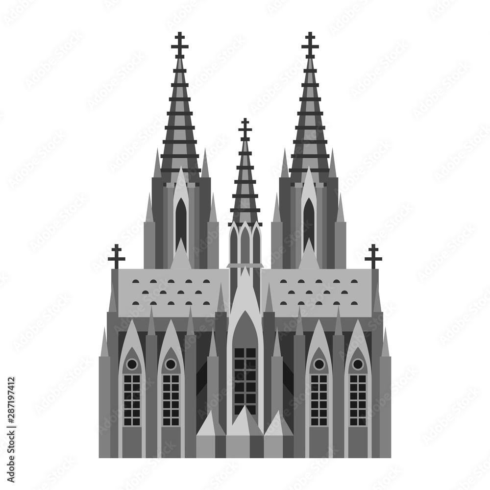 Roman Catholic cathedral in Cologne. - obrazy, fototapety, plakaty 