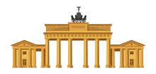 Brandenburg Gate In Berlin.