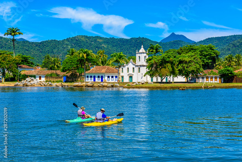 Historical center of Paraty Rio de Janeiro, Brazil. Paraty is a preserved Por...