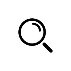 Canvas Print - search icon. magnifying glass in simple design. search vector icon for web design. magnifying glass 