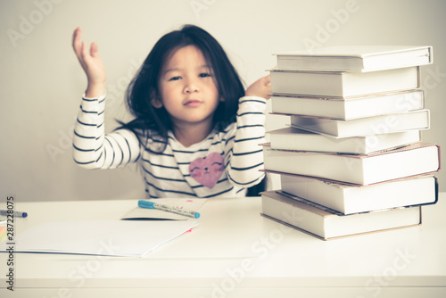 6 year old doing homework