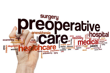 Poster - Preoperative care word cloud