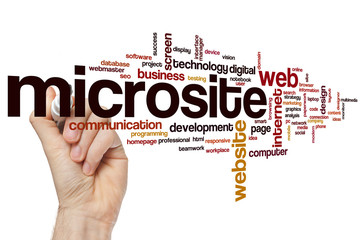 Wall Mural - microsite word cloud