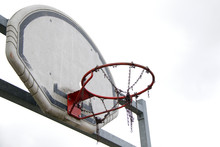 Old Dirty Broken Basketball Hoop