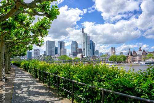 Fotomural Frankfurt financial district skyline