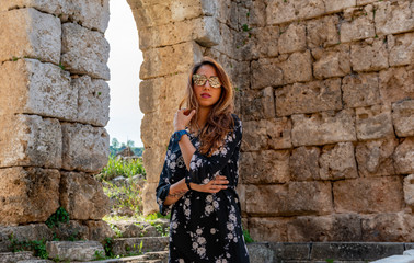 Perge Ancient City, Antalya - Turkey. April 04, 2019. 