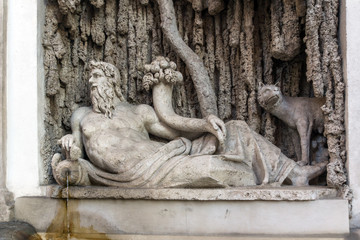 Wall Mural - Crossing of Quattro Fontane in city of Rome, Italy