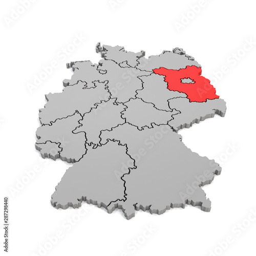 deutschlandkarte 3d 3d Illustation   Deutschlandkarte in grau mit Fokus auf  deutschlandkarte 3d 3d Illustation   Deutschlandkarte in grau mit Fokus auf