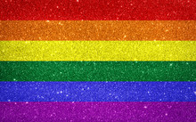 Sparkling Pride Rainbow Colored Flag