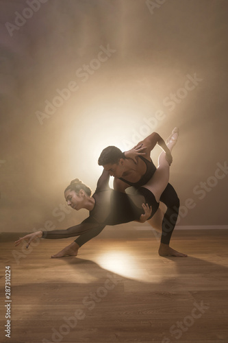 Cuadros en Lienzo Full shot ballet fish pose