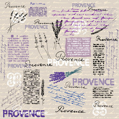 Poster - Imitation of a abstract vintage newspaper. Unreadable text.