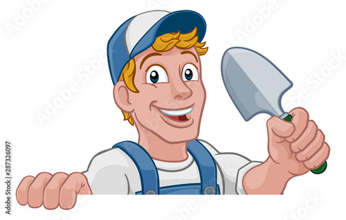 A gardener, handyman or far...