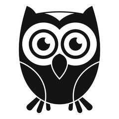 Wall Mural - owl icon. simple illustration of owl vector icon for web design isolated on white background