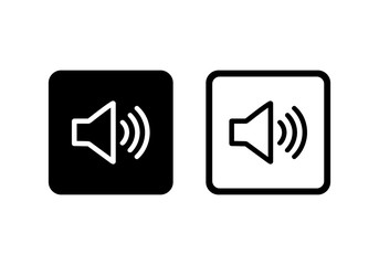 Wall Mural - speaker symbol vector icon