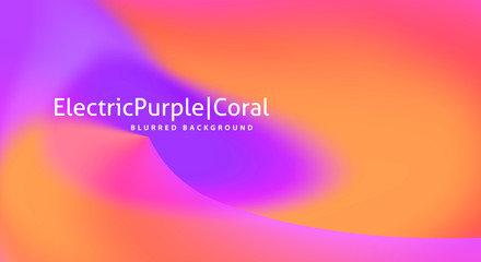 Leinwandbilder - Smooth background with gradient from purple to coral color. Vector graphics