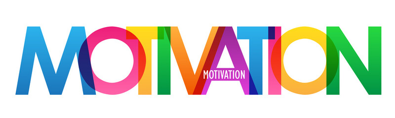 motivation colorful typography banner