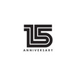 Years celebrating anniversary emblem logo design template