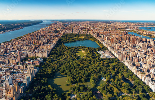Fotomural Aerial view of Manhattan, NY and Central Park