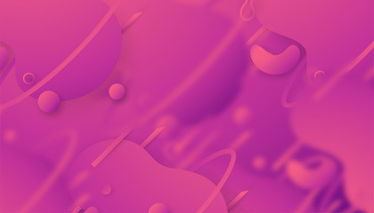 Wall Mural - Modern abstract background in liquid and fluid style. Trend design of the world. 3D illustration template for web banner, business presentation.