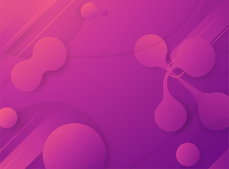 Wall Mural - Modern abstract background in liquid and fluid style. Trend design of the world. 3D illustration template for web banner, business presentation.