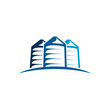 bulk silos logo blue white