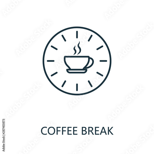 Coffee Break Outline Icon Thin Line Concept Element From Productivity Icons Collection Creative Coffee Break Icon For Mobile Apps And Web Usage Buy This Stock Vector And Explore Similar Vectors At