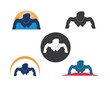© sangidan - push up icon logo vector illustration design