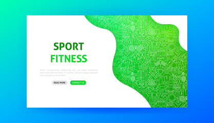 Sticker - Sport Fitness Landing Page