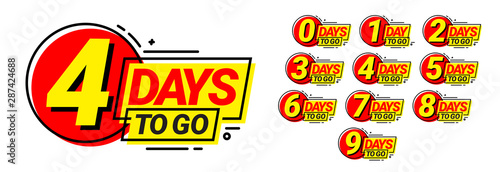 Photographie Countdown left days banner