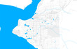 Rich detailed vector map of Anchorage, Alaska, U.S.A.