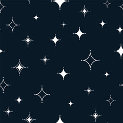 Wall Mural - Cute cartoon stars random pattern