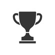 vector icon trophy cup isolated on white