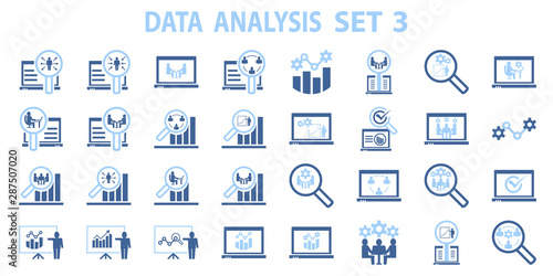 Canvastavla  Analysis chart data growth increase line seo icon vector illustration