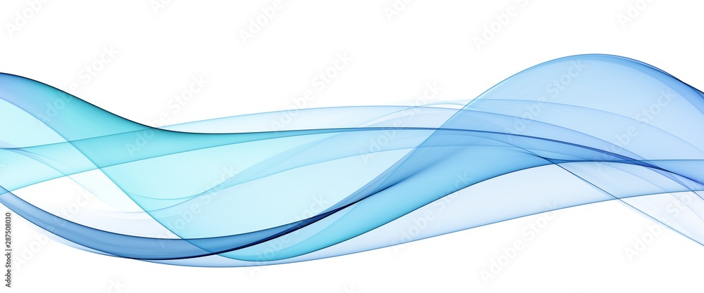 Color light blue abstract waves design  - obrazy, fototapety, plakaty 