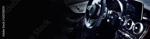 Fotografía Close up car ventilation system and air conditioning - details and controls of m