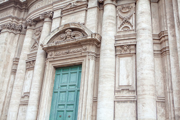 Wall Mural - Architecture details and entrance to the cathedral