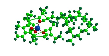 Wall Mural - Molecular structure of Chlorophyll A