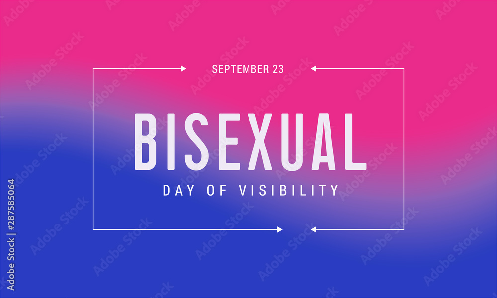 Celebrate Bisexuality Day. September 23 is a bisexual community day. Background, poster, postcard, banner design. - obrazy, fototapety, plakaty 
